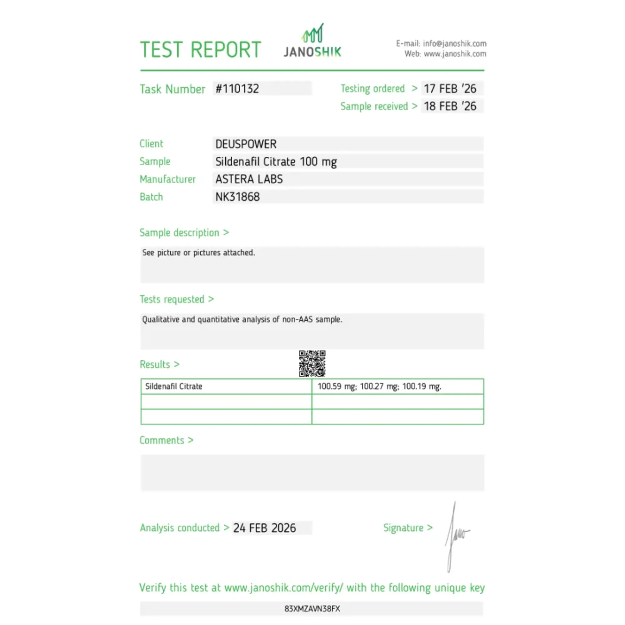 Sildenafil Citrate (Viagra) - 100 compresse, Astera Labs, Acquista steroidi online - www.deuspowershop.net