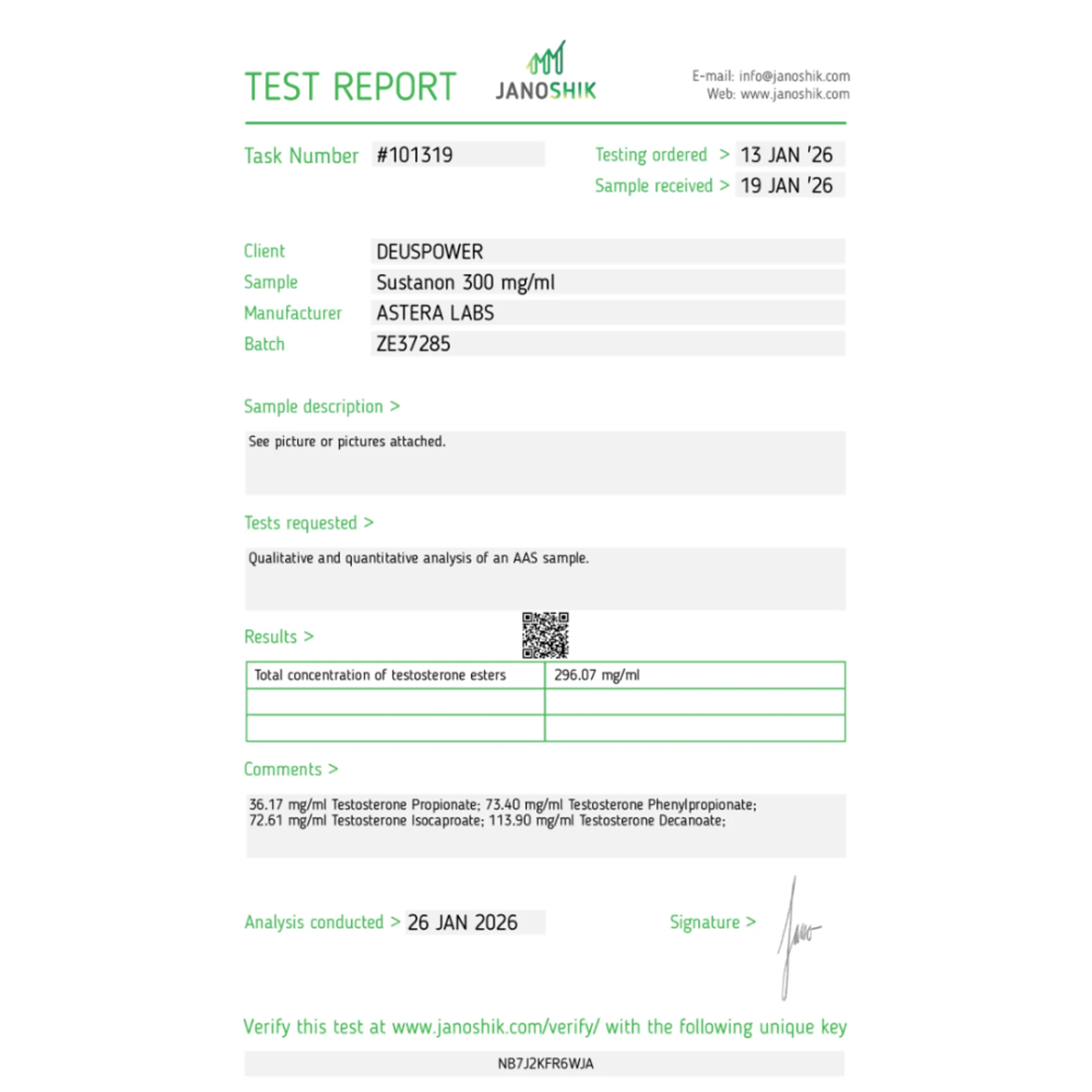 Sustanon 300 mg, Astera Labs, Steroide online kaufen – www.deuspowershop.net