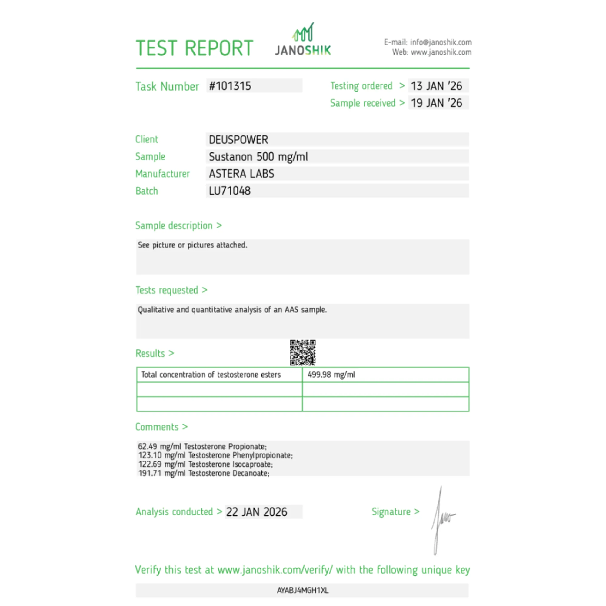 Sustanon 500mg, Astera Labs, köp steroider online - www.deuspowershop.net