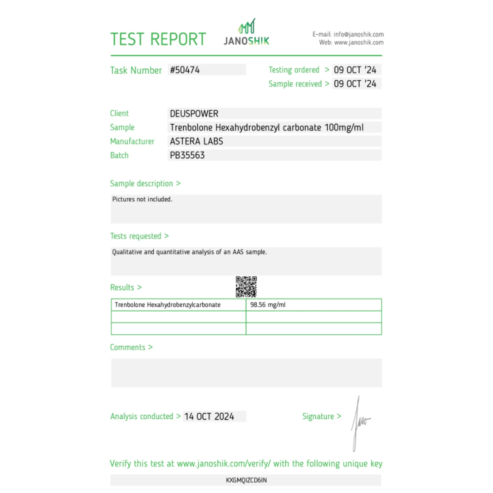 Hexahidrobencilcarbonato de trembolona, ​​Astera Labs, compre esteroides en línea - www.deuspowershop.net