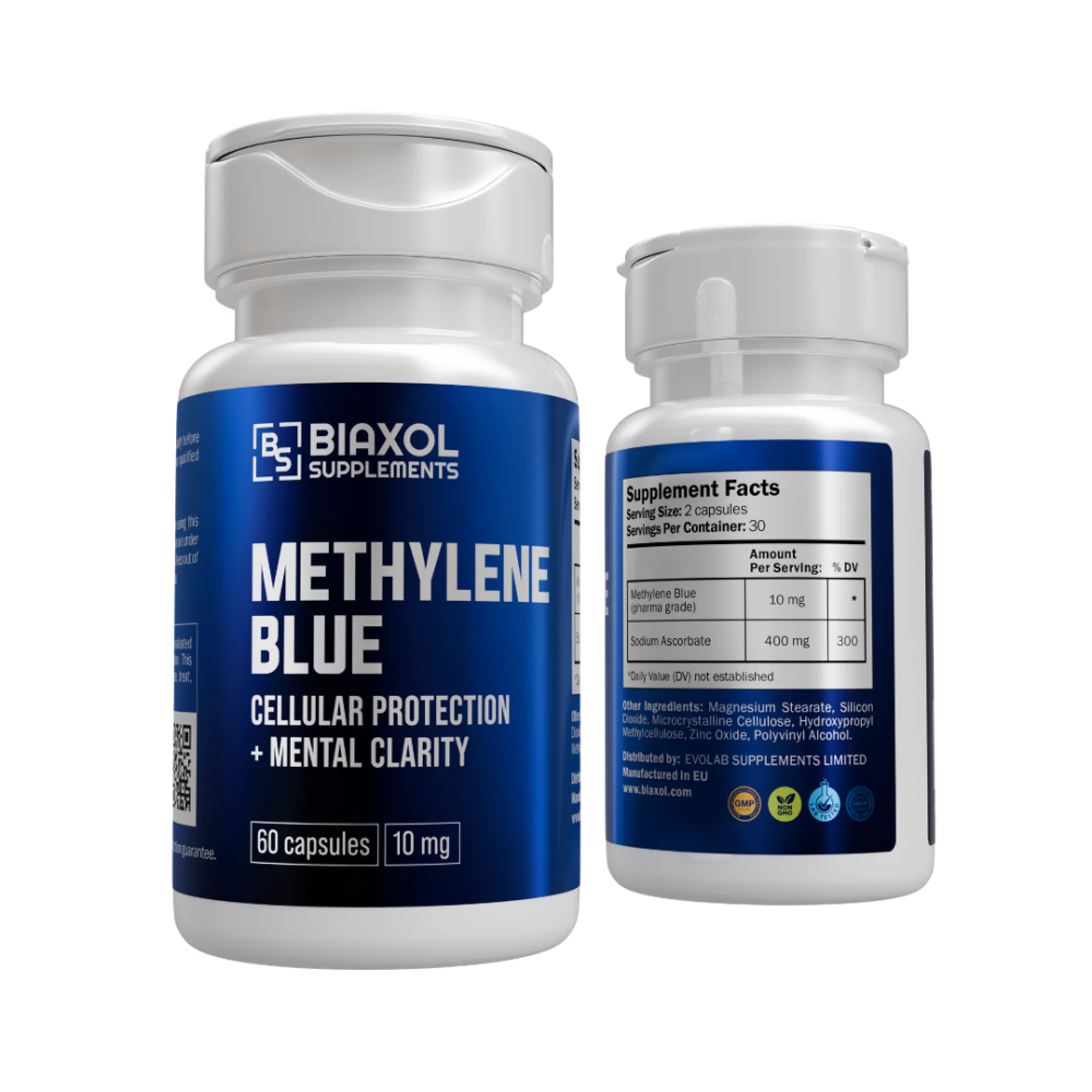Methylene Blue kapsle, buněčná ochrana a duševní jasnost, koupit online - www.deuspowershop.net