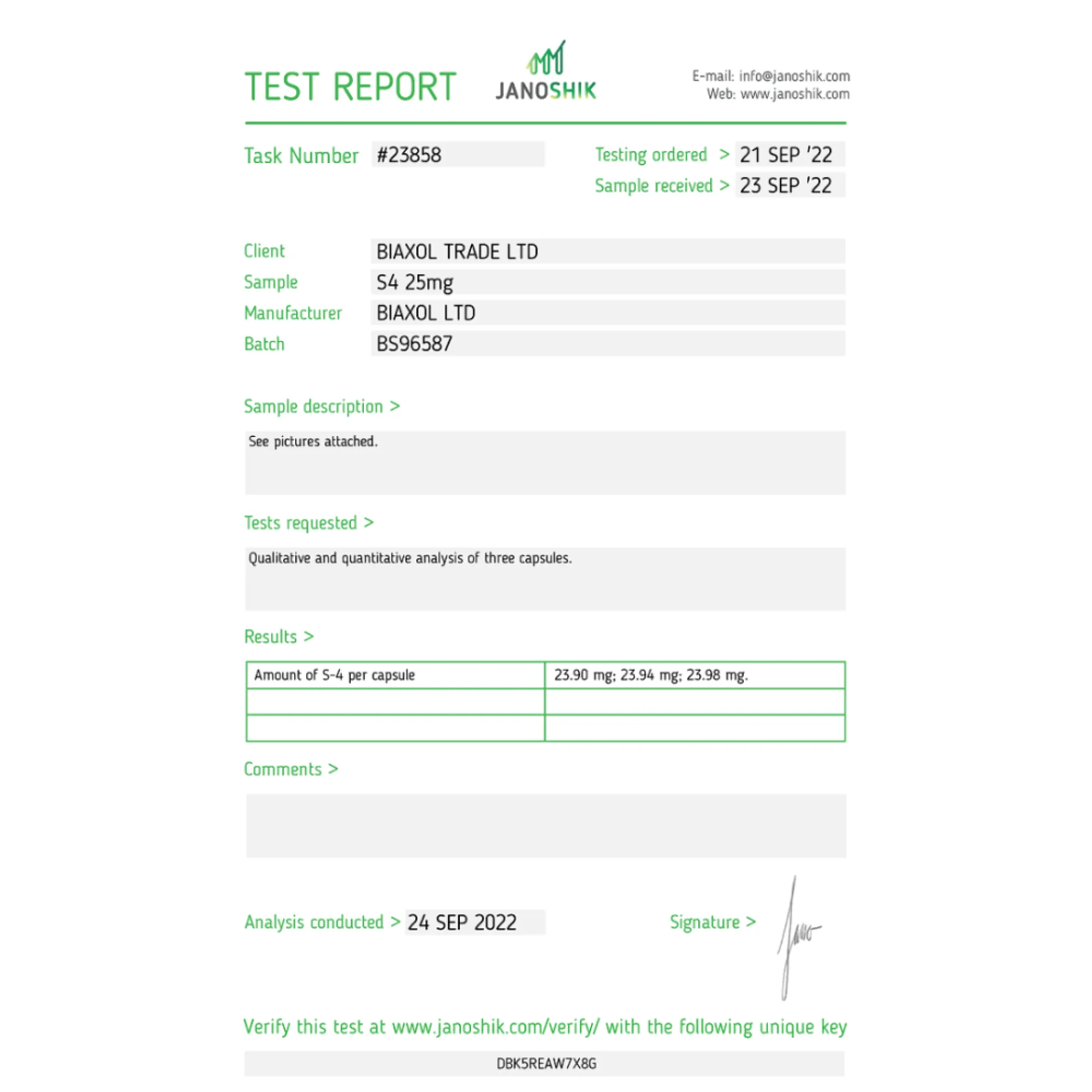 ANDARINE (S4), Biaxol, Buy Steroids Online - www.deuspowershop.net
