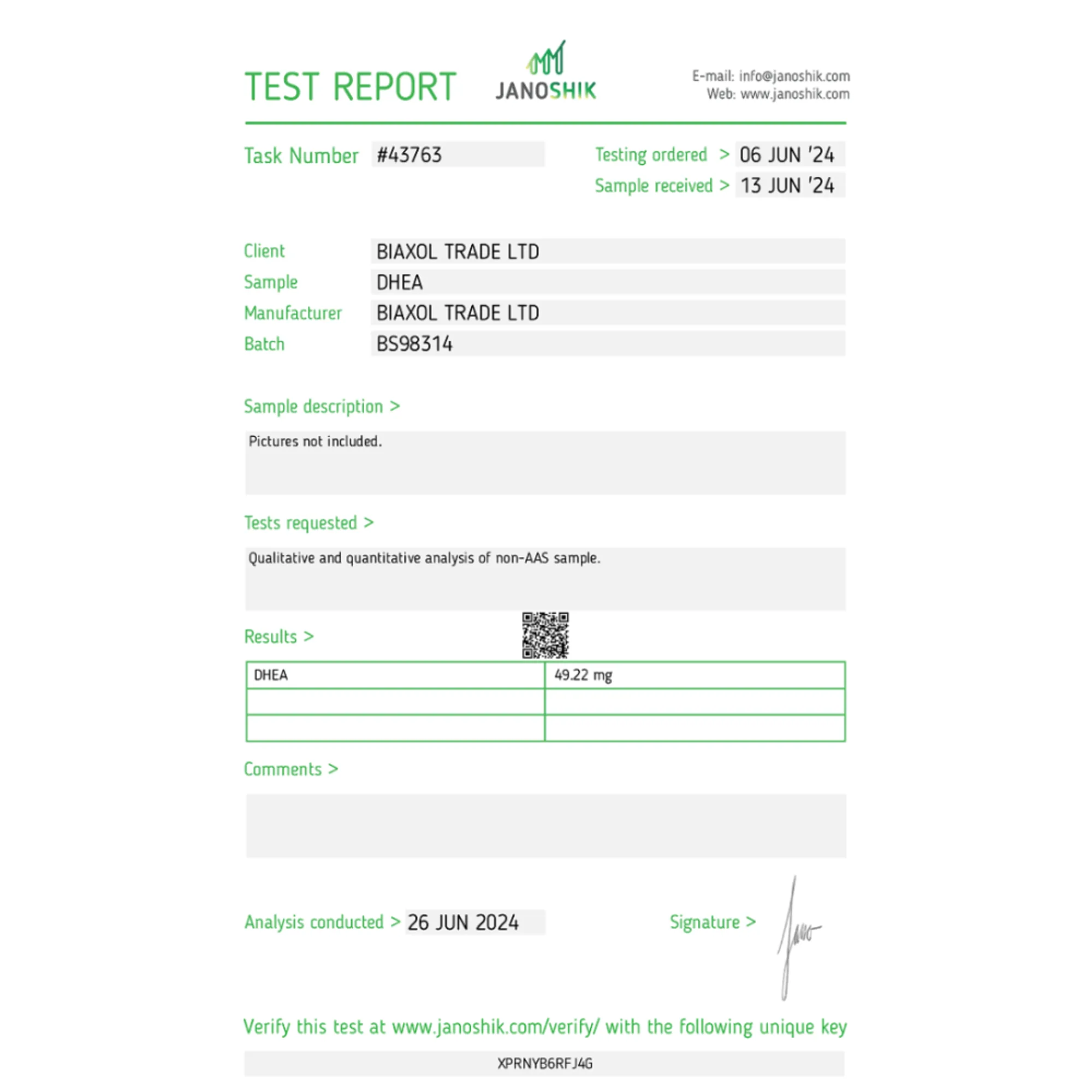 DHEA (Hormone Support), Biaxol, Buy Steroids Online - www.deuspowershop.net