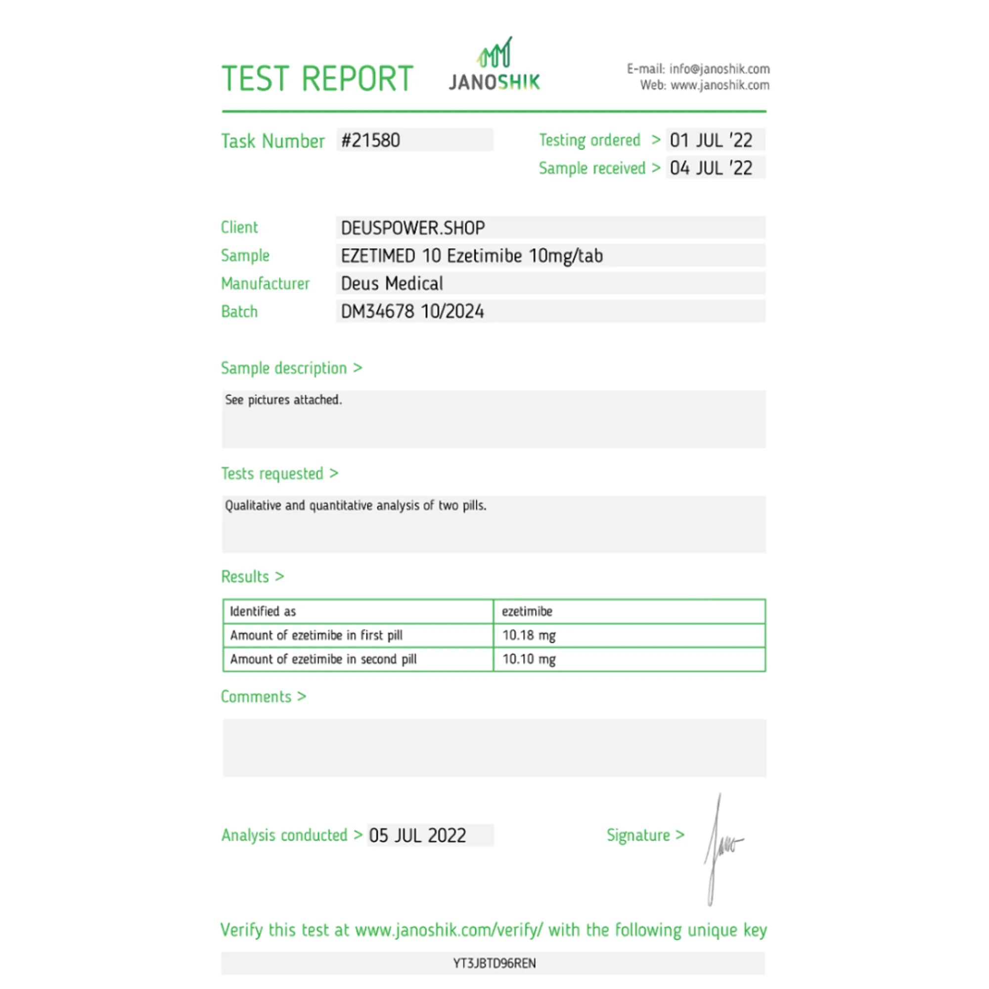 EZETIMED 10 (Ezetimibe), Deus Medical, Koupit steroidy online – www.deuspowershop.net