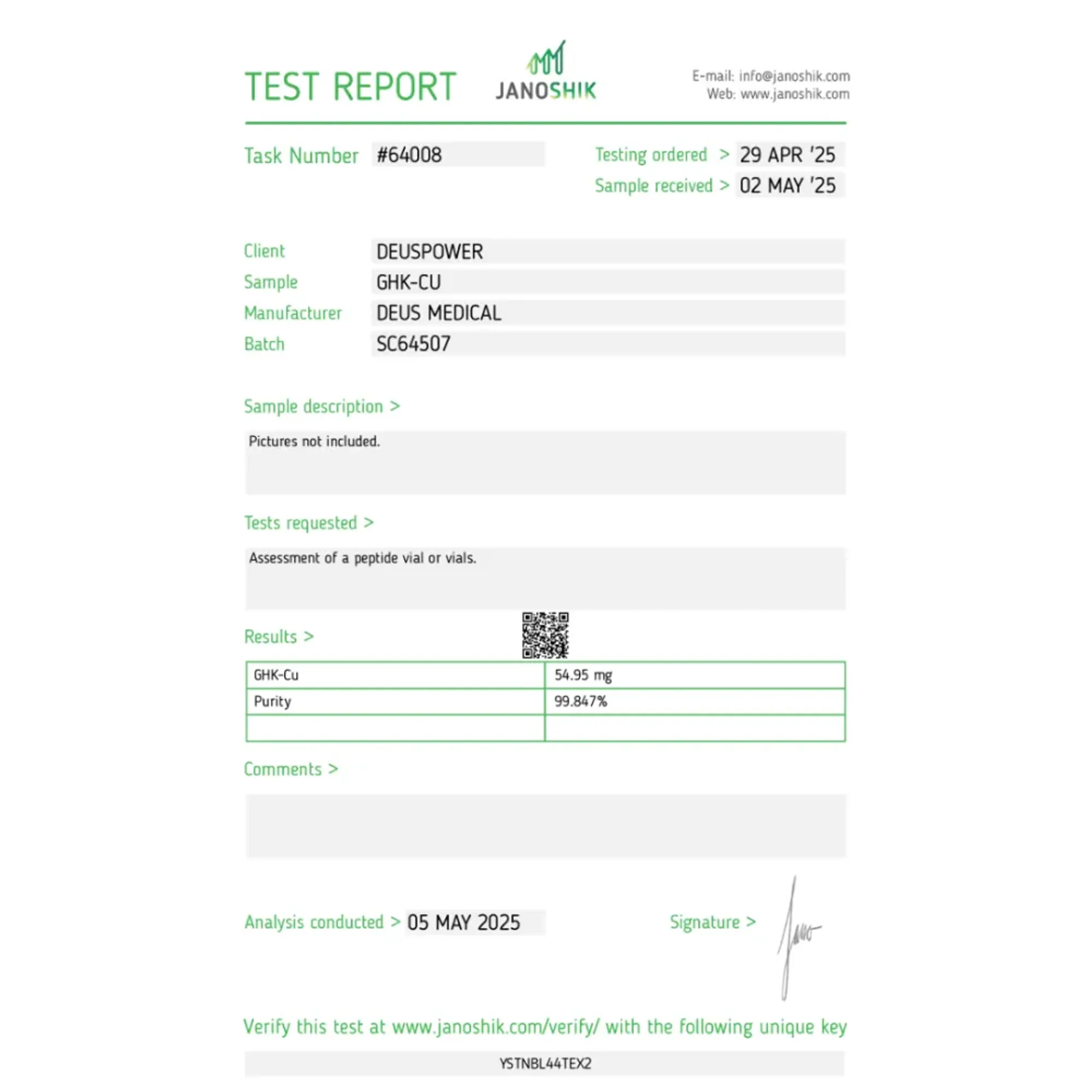 GHK-CU (GHK-CU Kupfertripeptid-1), Deus Medical, Steroide online kaufen – www.deuspowershop.net