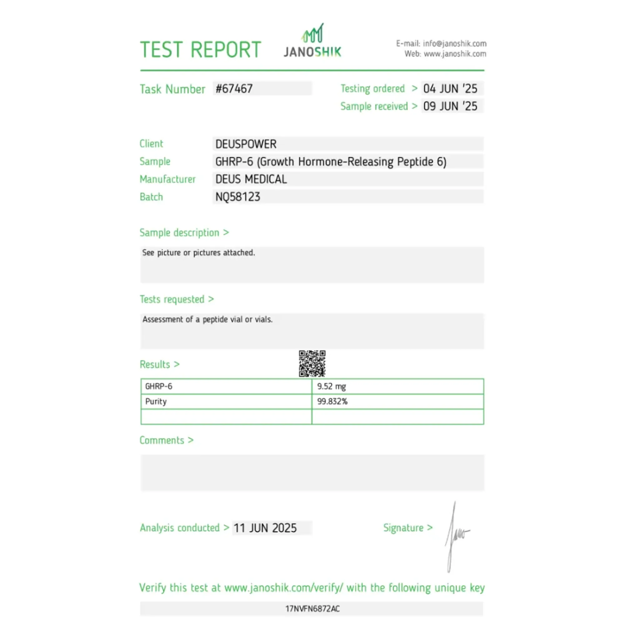 GHRP-6 (peptid uvolňující růstový hormon 6), Deus Medical, Koupit steroidy online – www.deuspowershop.net