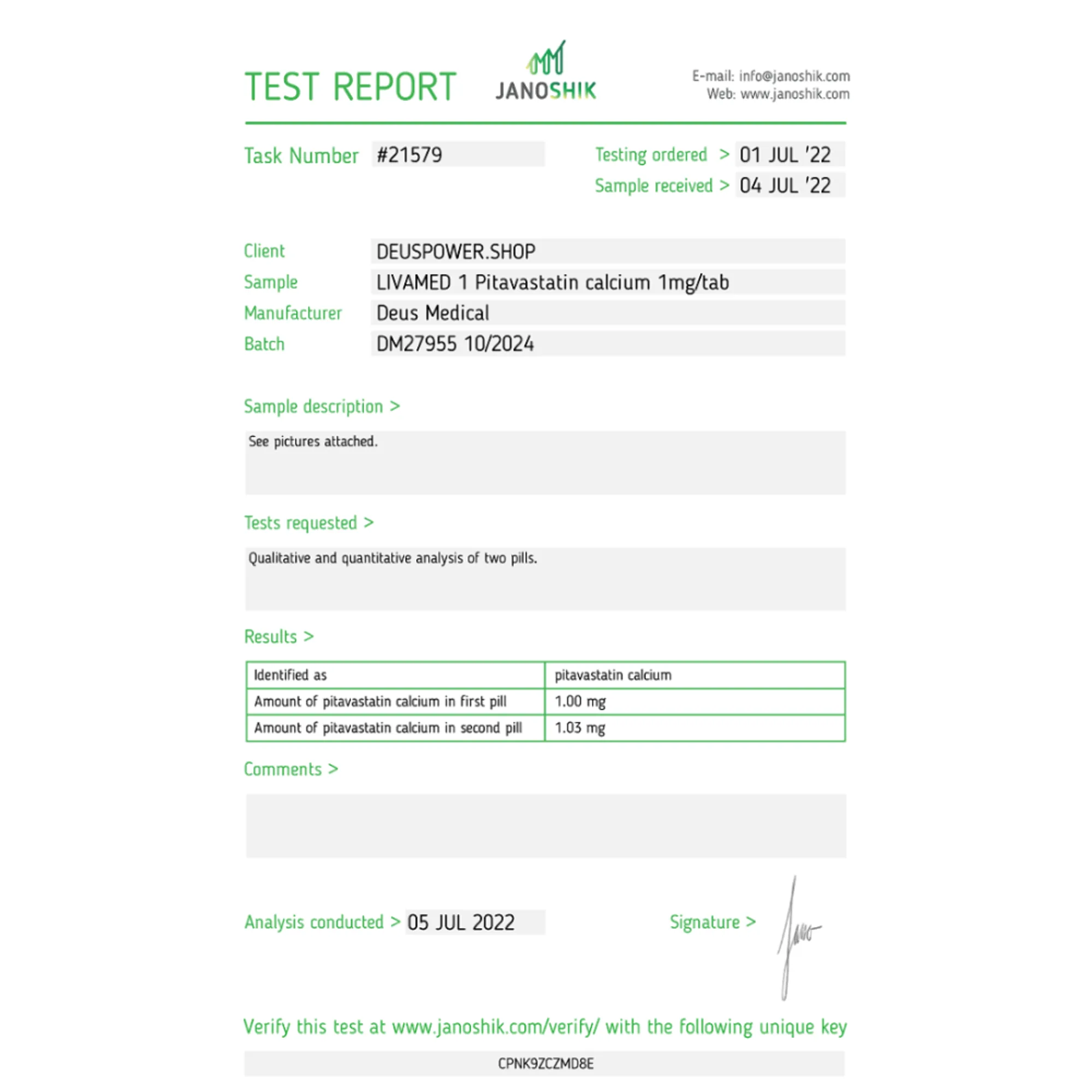 LIVAMED 1 (pitavastatin Calcium), Deus Medical, Koupit steroidy online – www.deuspowershop.net