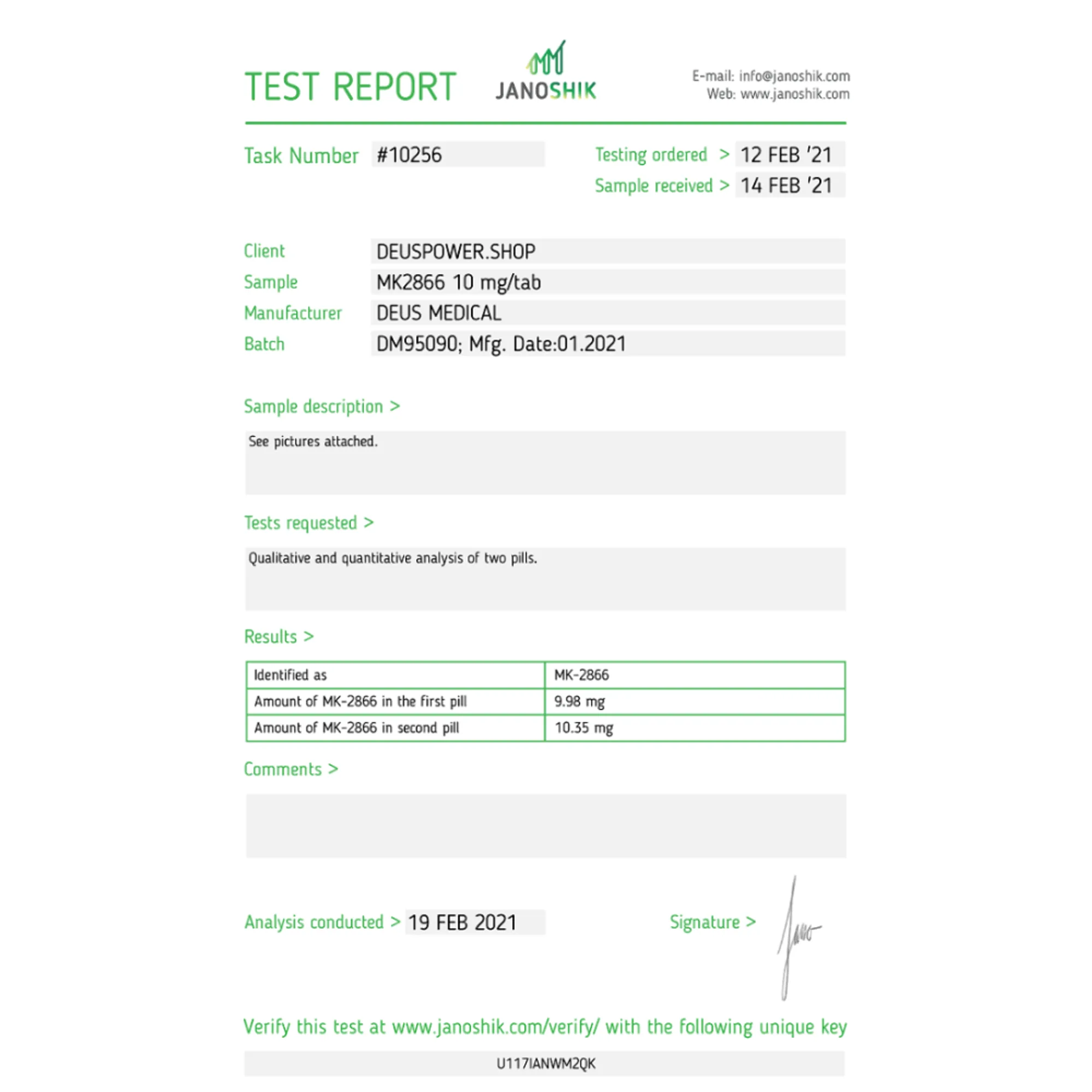 MK2866 10 (Ostarine), Deus Medical, Buy Steroids Online - www.deuspowershop.net
