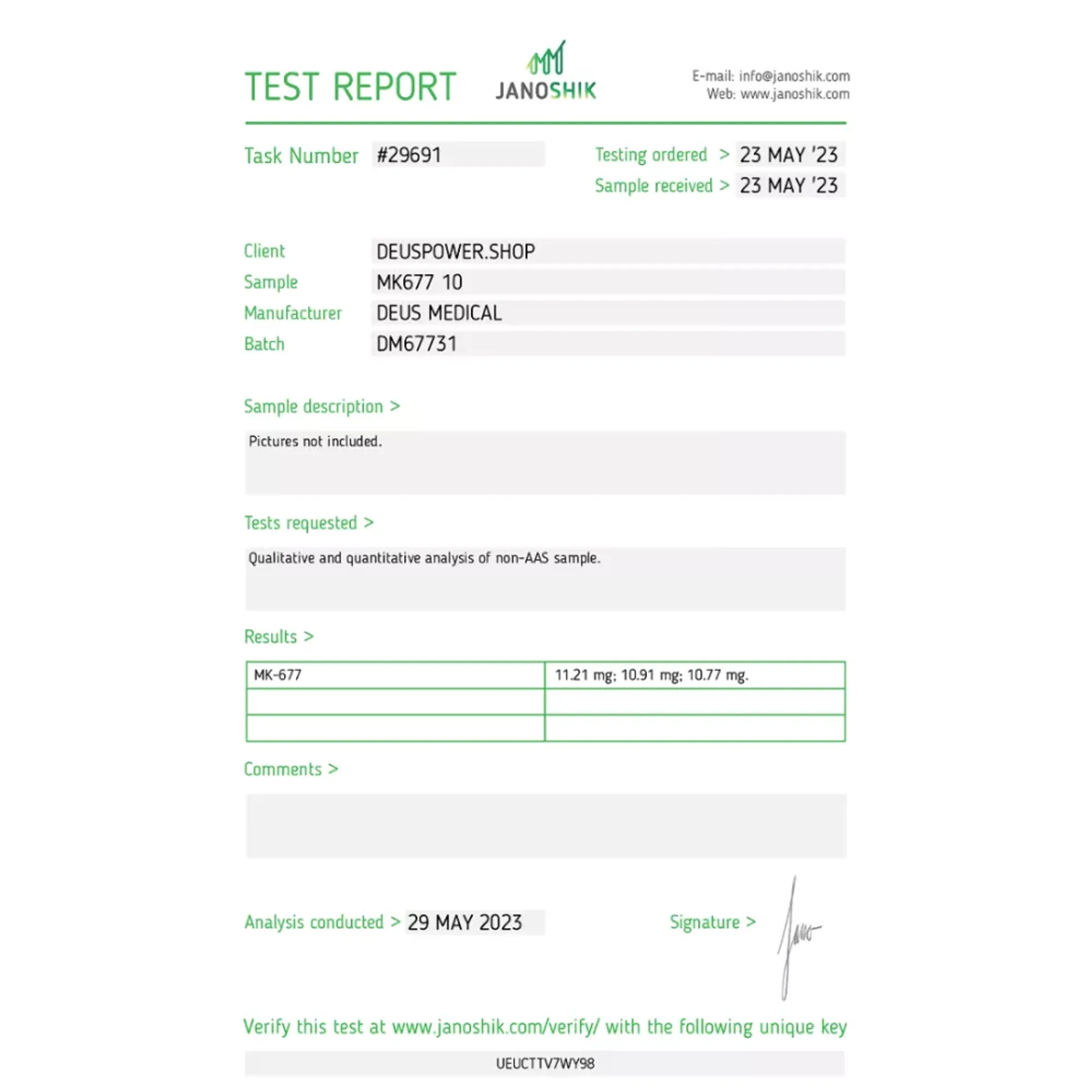 MK677 10 (Ibutamoren), Deus Medical, Buy Steroids Online - www.deuspowershop.net