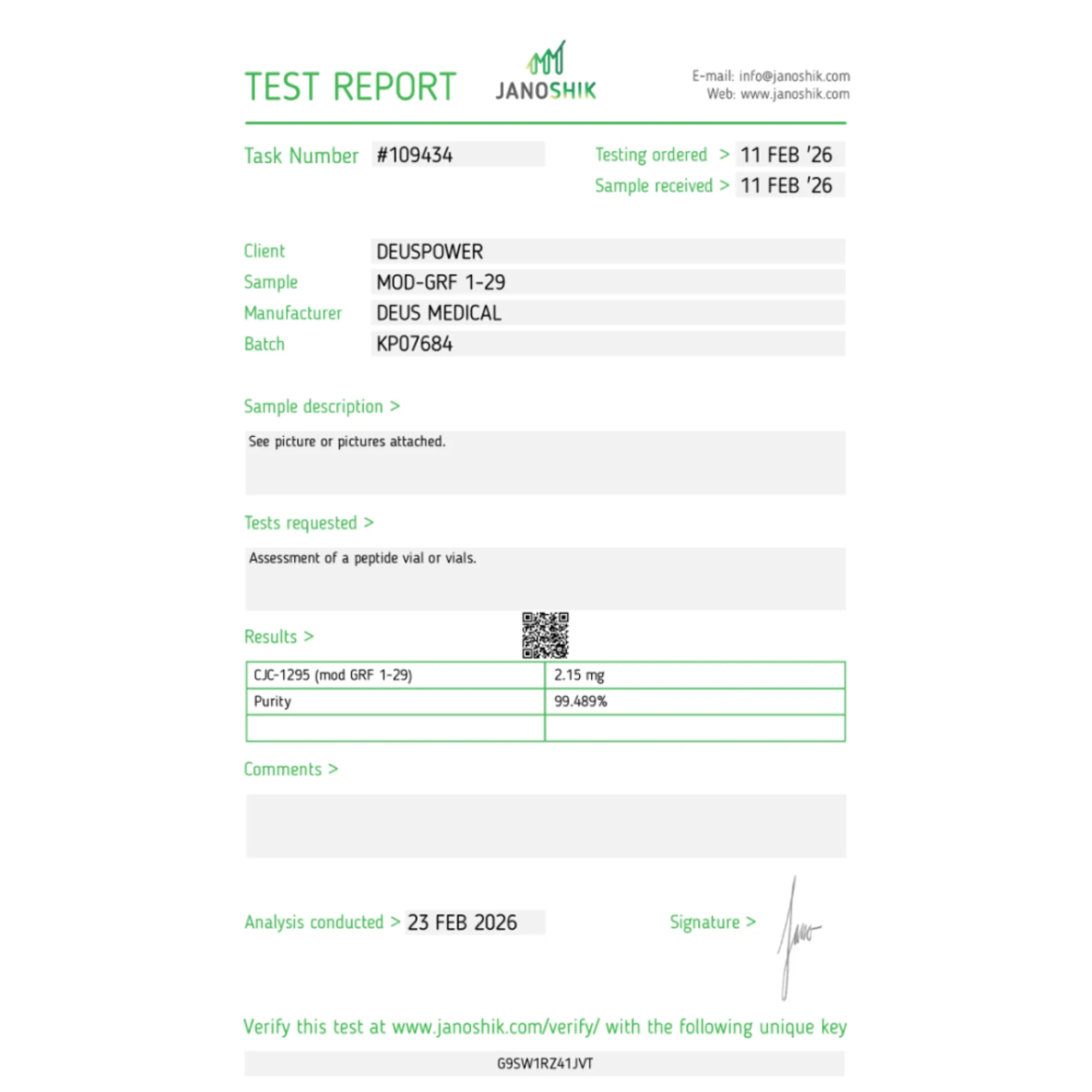 MOD GRF 1-29 (Tetrasubstituiertes Peptidhormon mit 29 Aminosäuren), Deus Medical, Kaufen Sie Steroide Online - www.deuspowershop.net