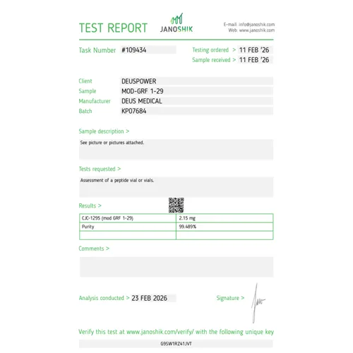 MOD GRF 1-29 (Tetrasubstitued 29-Amino Acid Peptide Hormone)
