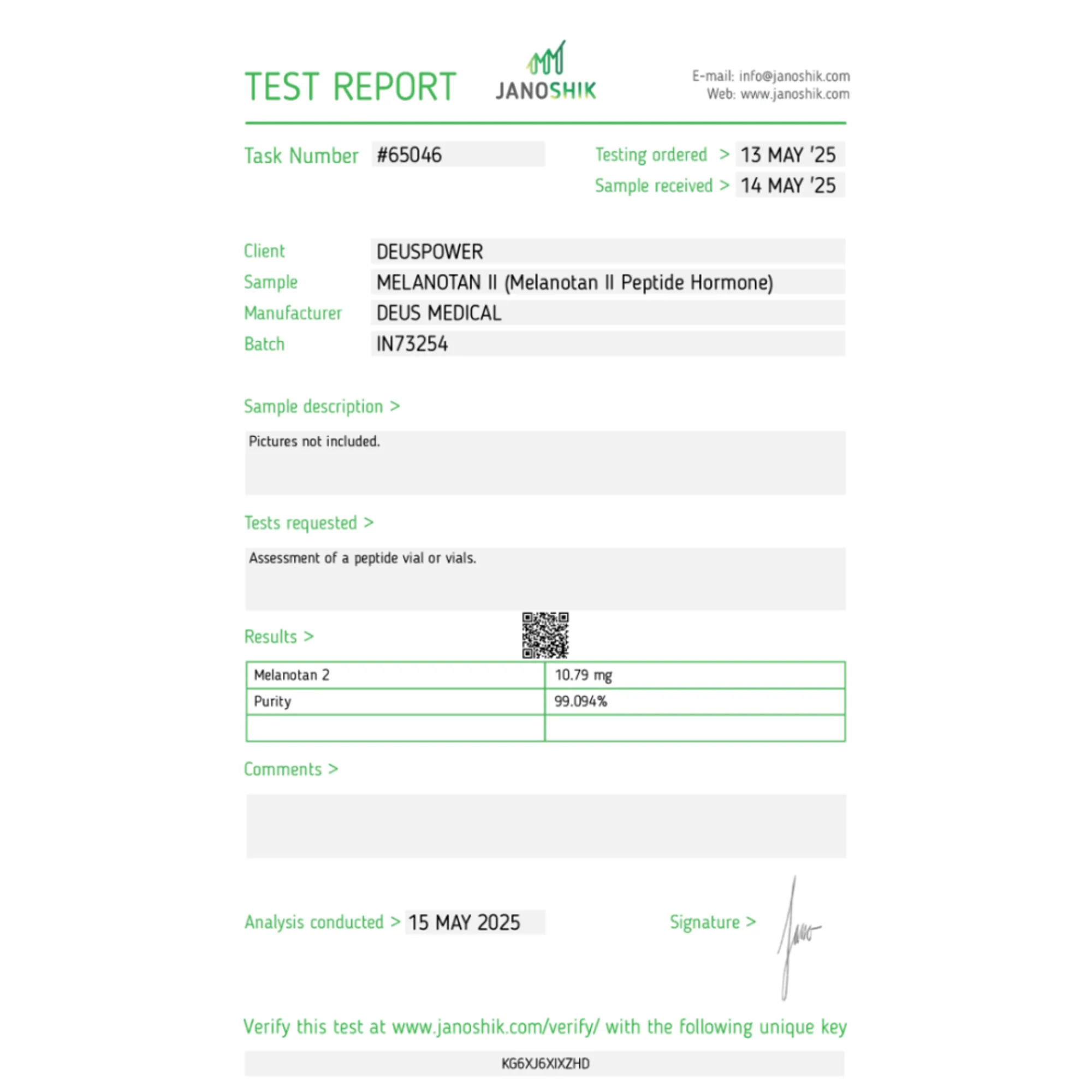MELANOTAN II (Melanotan II Peptide Hormone), Deus Medical, Buy Steroids Online - www.deuspowershop.net