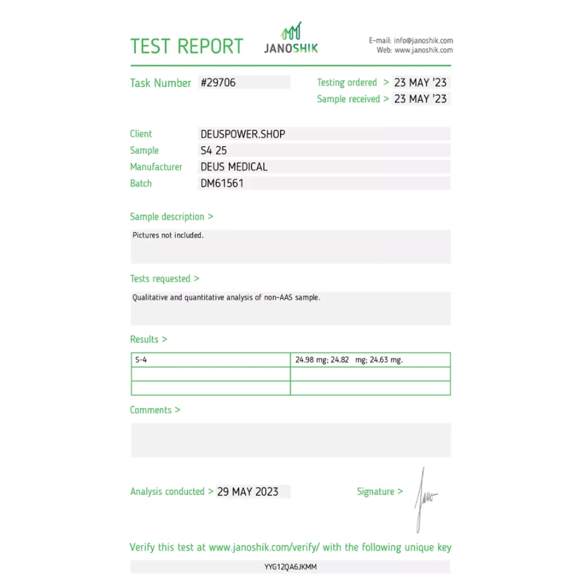 S4 25 (Andarine), Deus Medical, Buy Steroids Online - www.deuspowershop.net