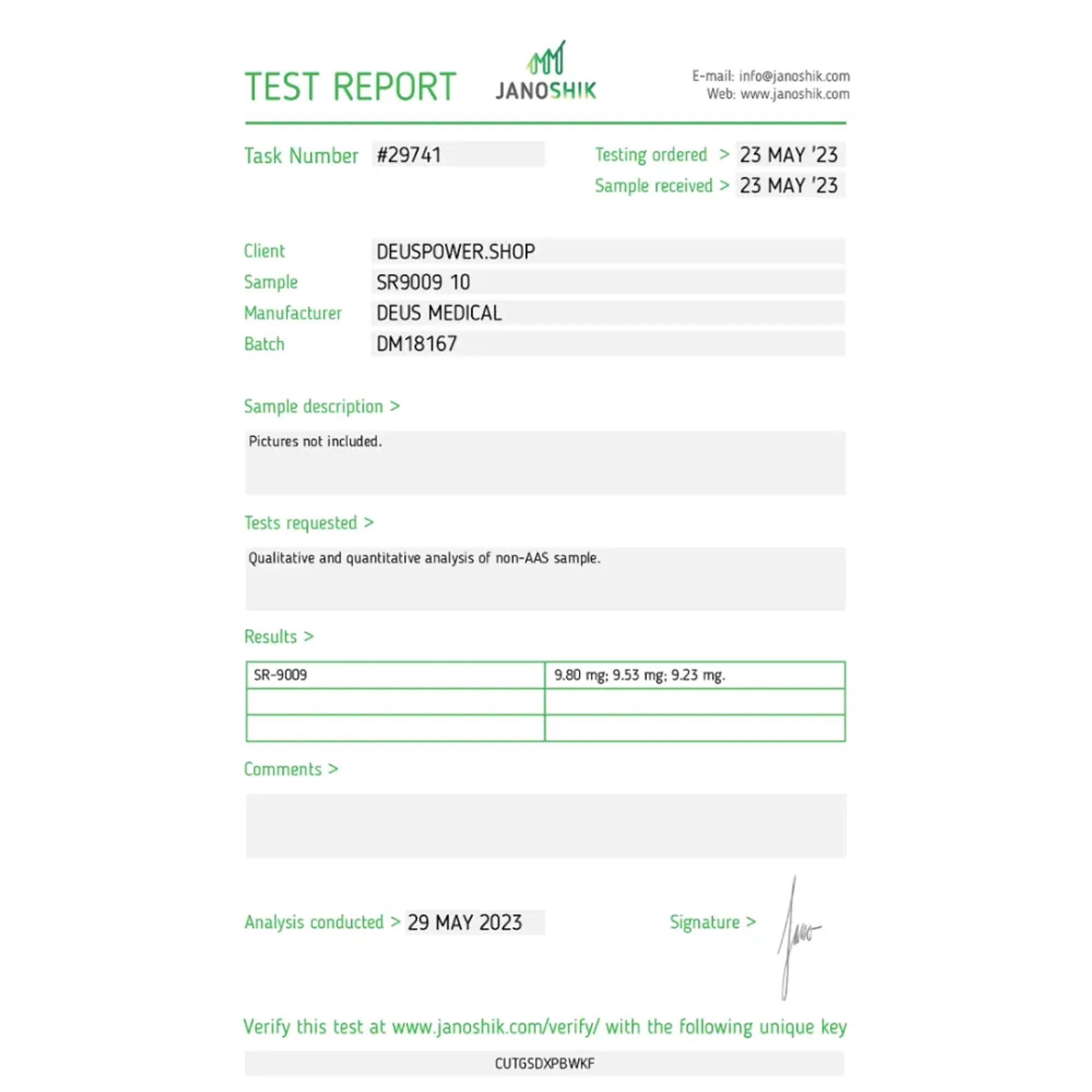 SR9009 10 (Stenabolic), Deus Medical, Buy Steroids Online - www.deuspowershop.net
