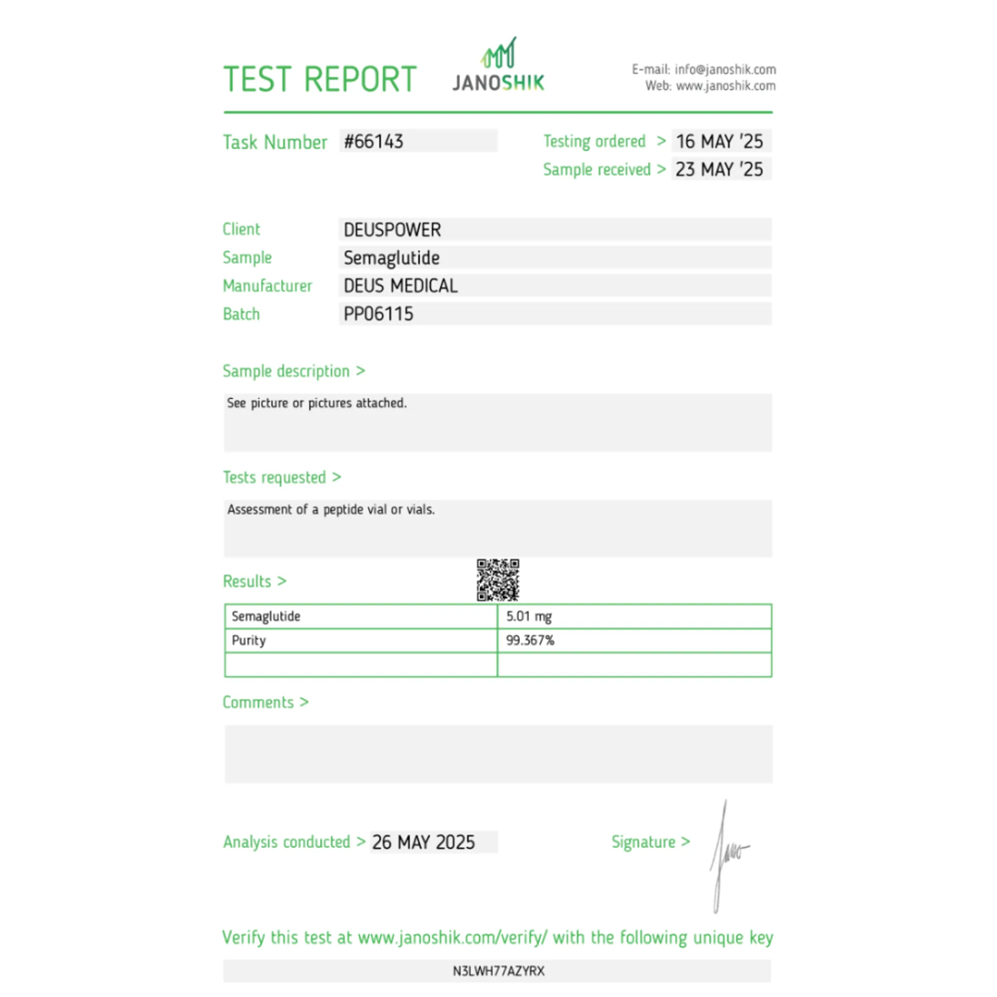 SEMAGLUTIDE (Glucagon-Like Peptide-1 (GLP-1)), Deus Medical, Buy Steroids Online - www.deuspowershop.net