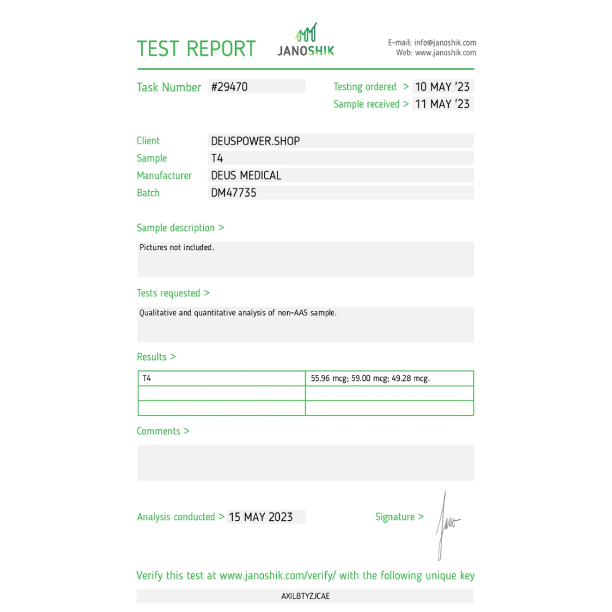 THYROMED 50 (Levothyroxine Sodium (T4)), Deus Medical, Buy Steroids Online - www.deuspowershop.net