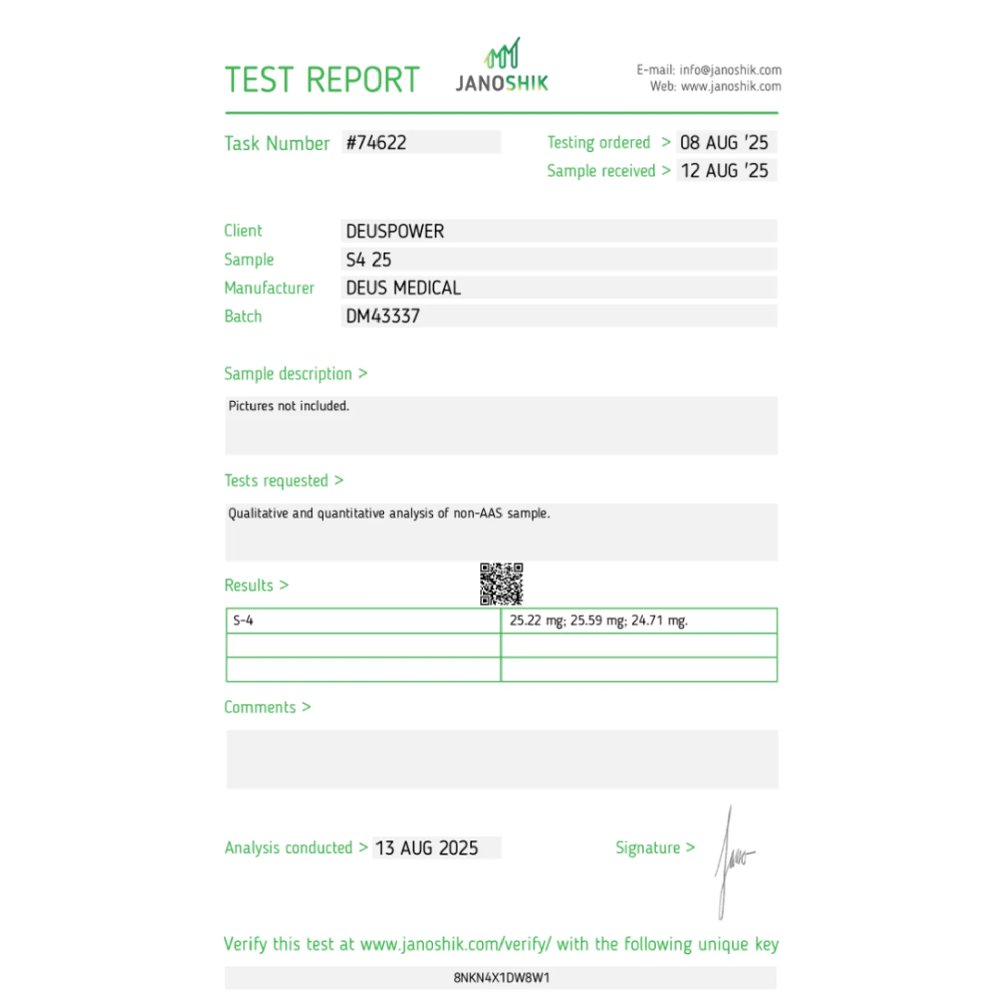 S4 25 (Andarine), Deus Medical, Buy Steroids Online - www.deuspowershop.net