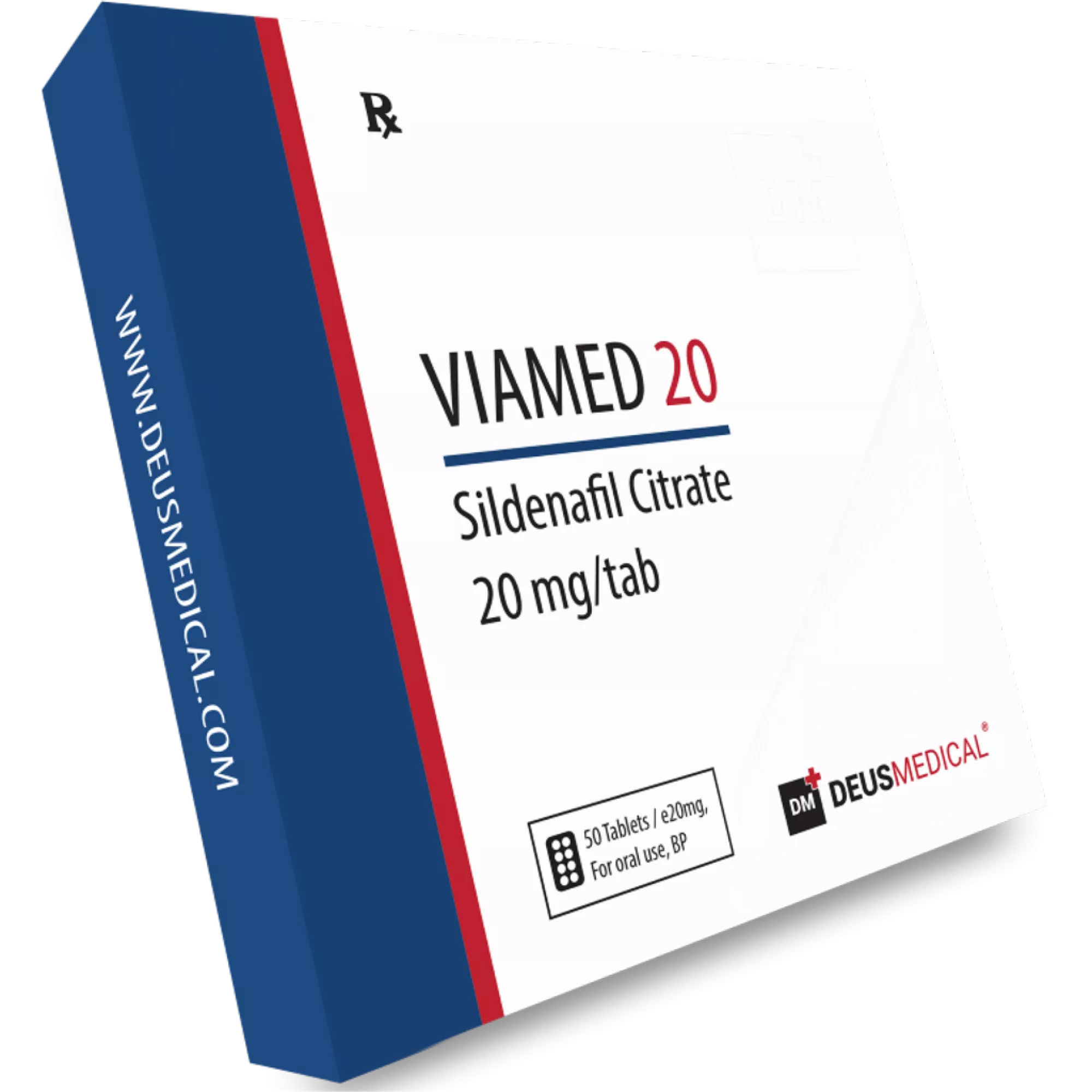 VIAMED 20 Sildenafil Citrate 20mg oral tablets by DeusPower Shop